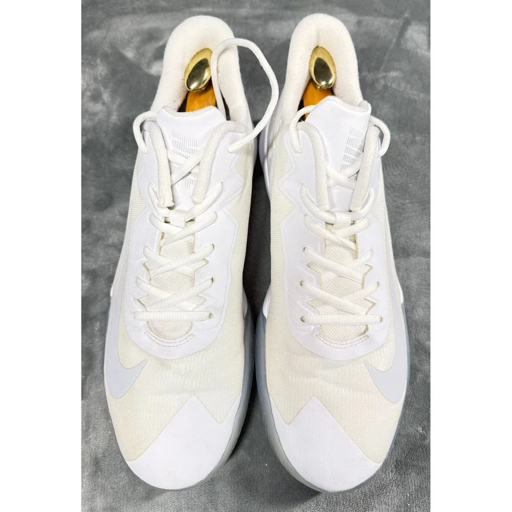 Nike Precision 6 Basketball Shoes Mens 11.5 White Cream Sail Sneakers